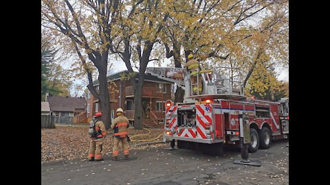 Début incendie à Vaudreuil-Dorion