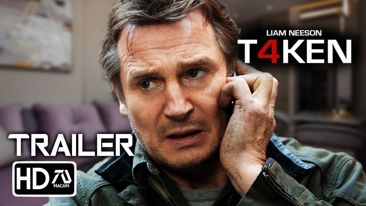 TAKEN 4: RETIREMENT (2021) Movie / Liam Neeson, Maggie Grace, Michael Keaton