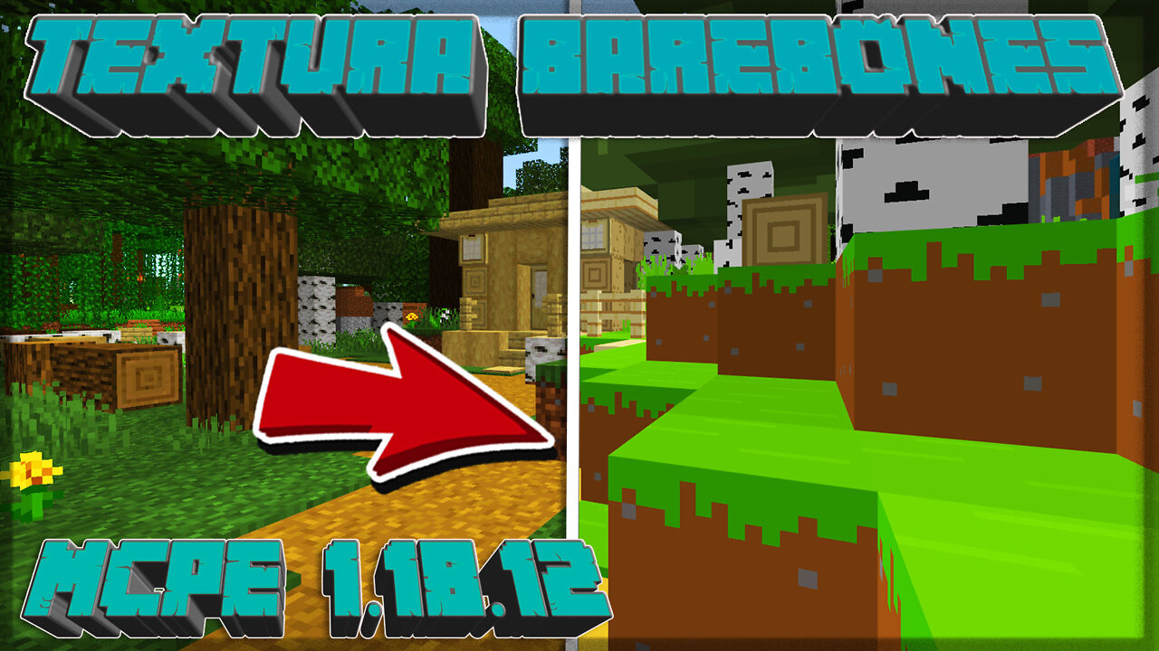 💥[SUPER LEVE] TEXTURA BAREBONES 1.18.12 ATUALIZADA 2022 [BEDROCK/MCPE E PC/JAVA]💥