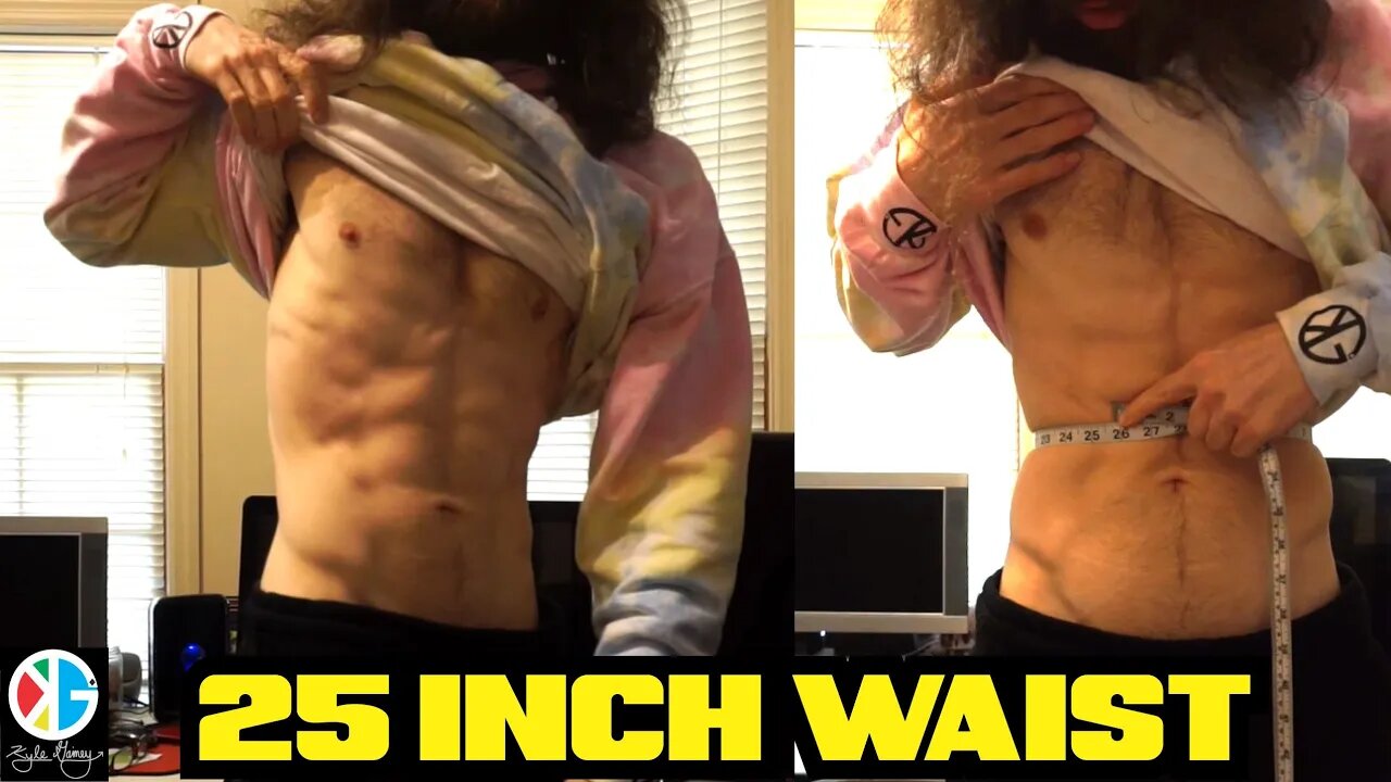 What A 25 Inch Waist Looks Like and The Golden Ratio Natural Bodybuilding Aesthetics Cutting Update