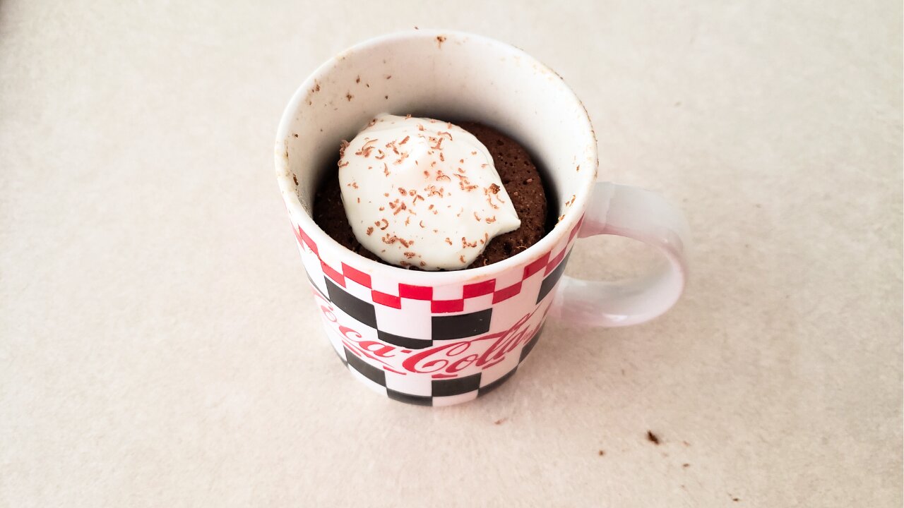 90 Second Keto Mocha Mug Cake (Nut Free and Gluten Free)