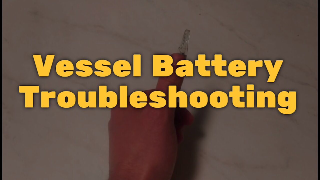 Vessel Battery Troubleshooting: Flashing Light On Cartridge