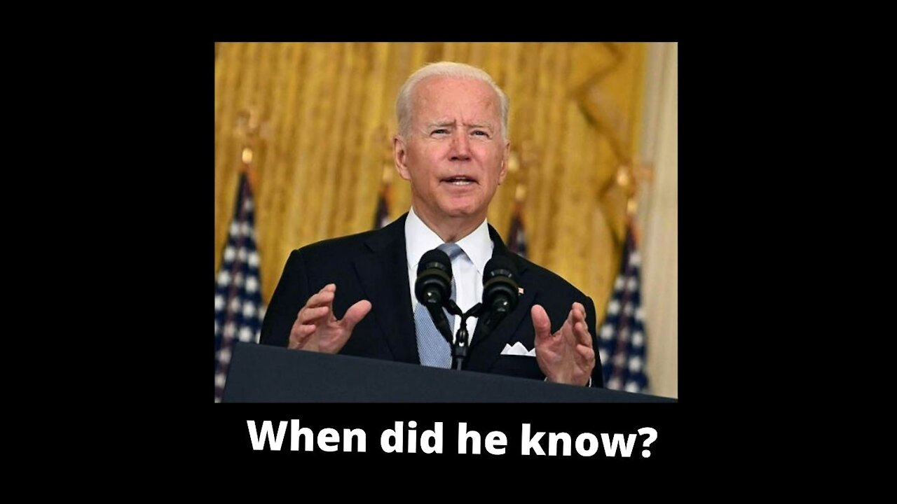 When Did Biden Know?