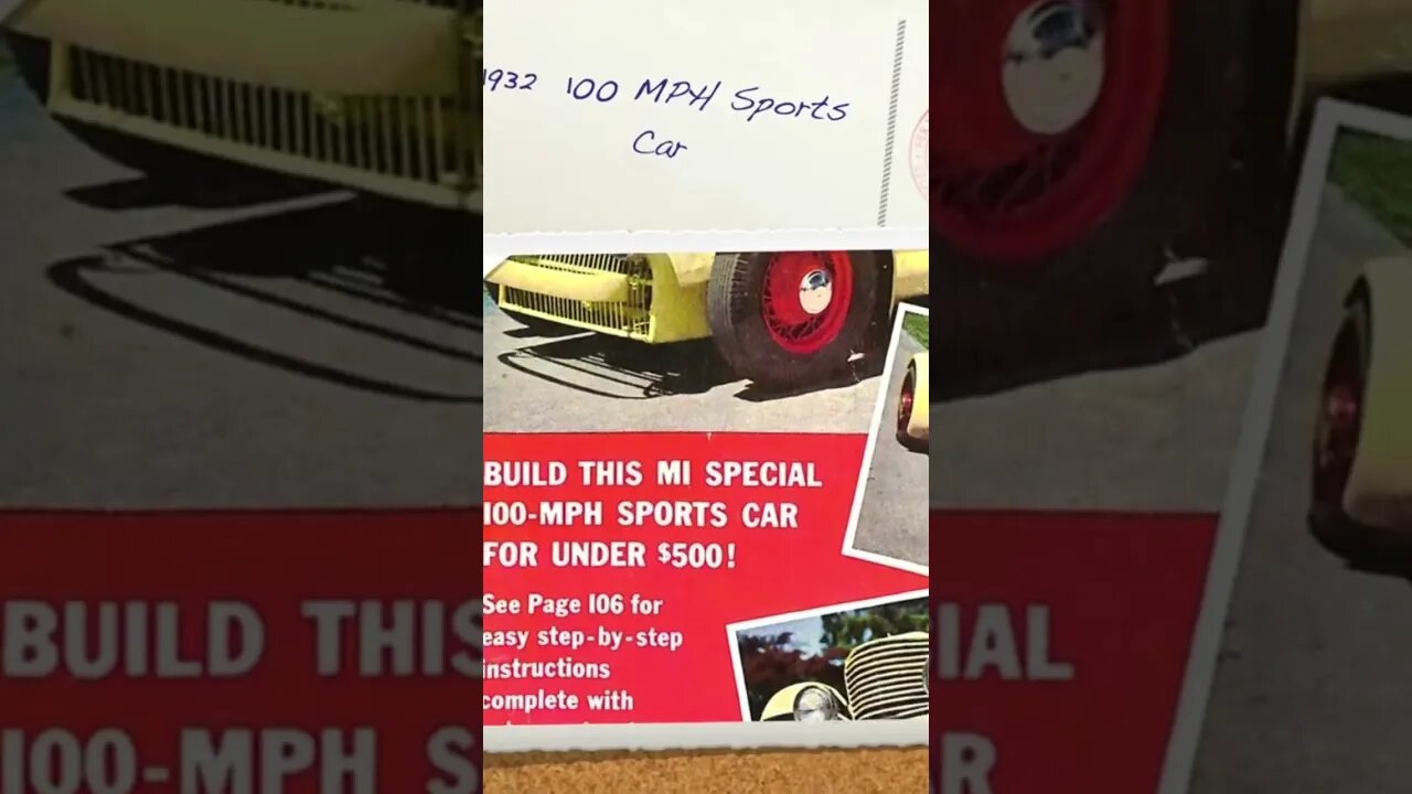 1932 100 MPH Sports Car #shorts #sportscar #insta360