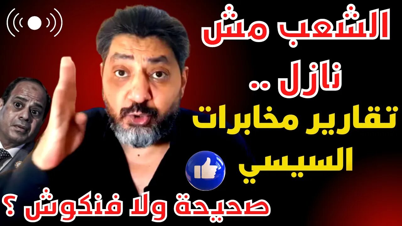 إطمن يا ريس الشعب مش نازل .. تقارير مخابرات السيسي صحيحة ولا فنكوش ؟✅حسام الغمري