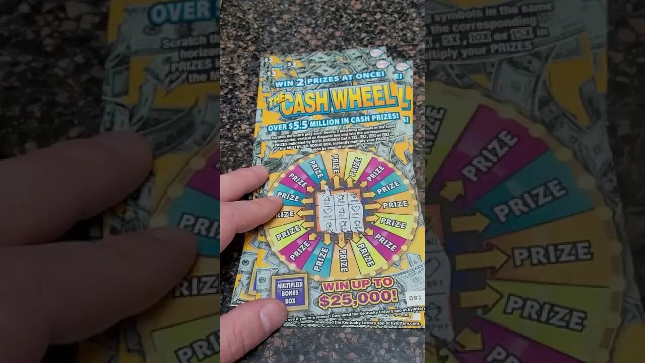 Cash Wheel Lottery Tickets from Kentucky!