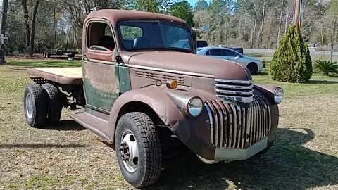 1942 chevy 1.5 ton with a 99 dodge 3500 chassis and 24 valve cummins