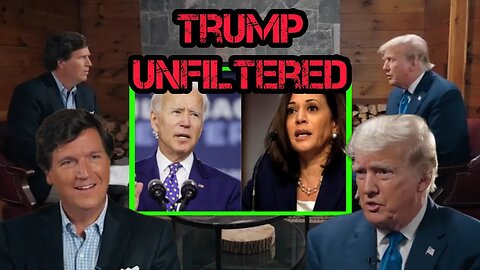 Trump Sits Down With Tucker Carlson and ROASTS Biden and Kamala Harris