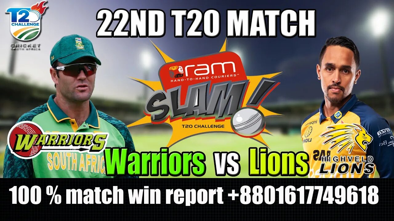 CSA T20 Live Streaming, CSA T20 Live, Warriors vs Lions Live, live cricket match today