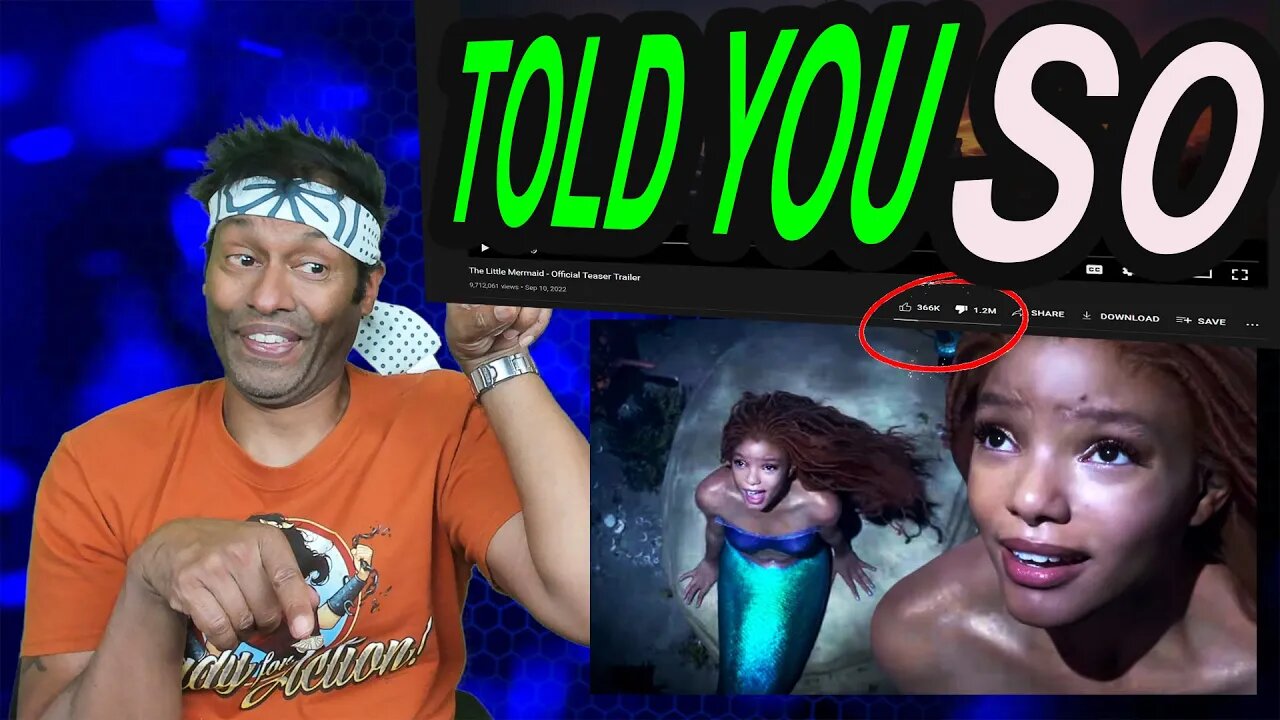 The WOKE Little Mermaid Trailer Gets Over 1 MILLION Down Votes - I'm Not Surprised