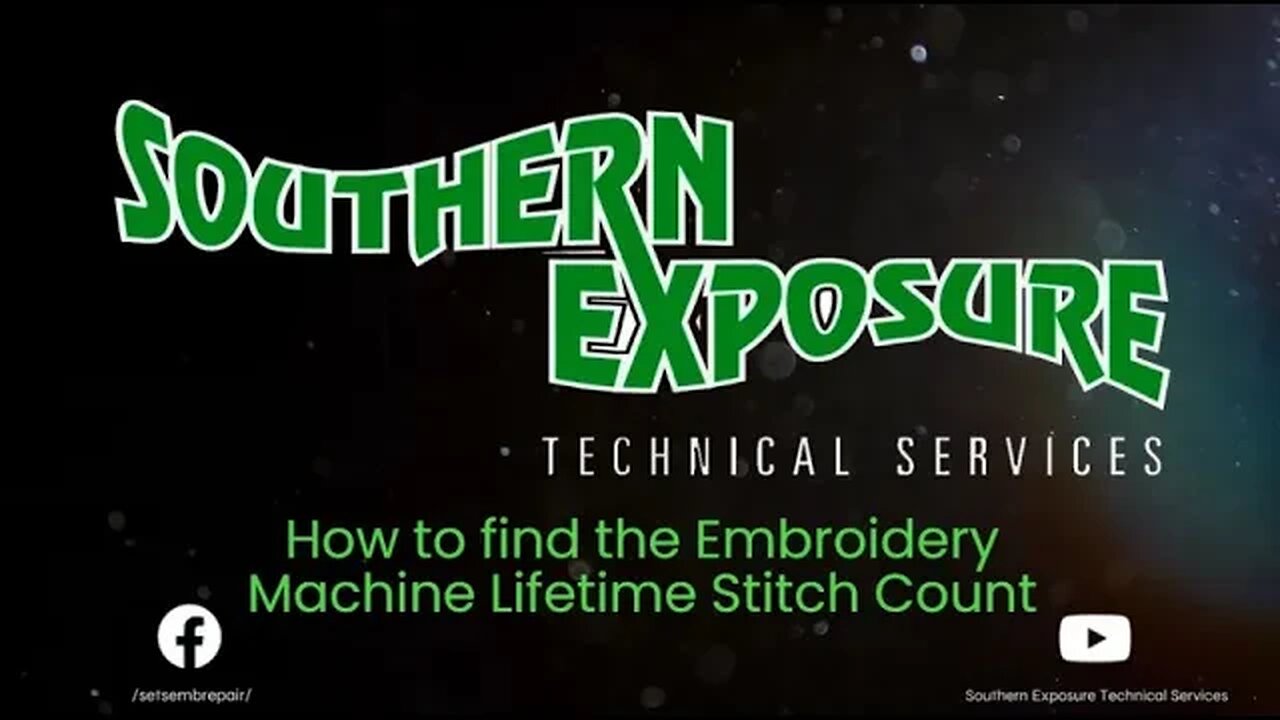 Barudan X/K Series Embroidery Machine: How to find the Embroidery Machine Lifetime Stitch Count