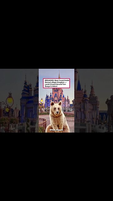 A BEAR at DISNEY? 😱