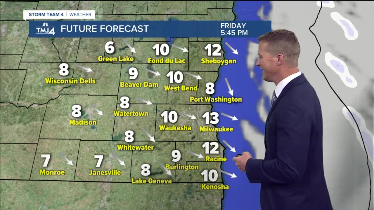 Mostly sunny, cold Friday afternoon