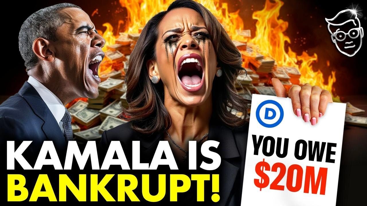 Kamala is BANKRUPT! Failed Campaign $20M in DEBT! Wasted MILLIONS on Diddy List Concerts!