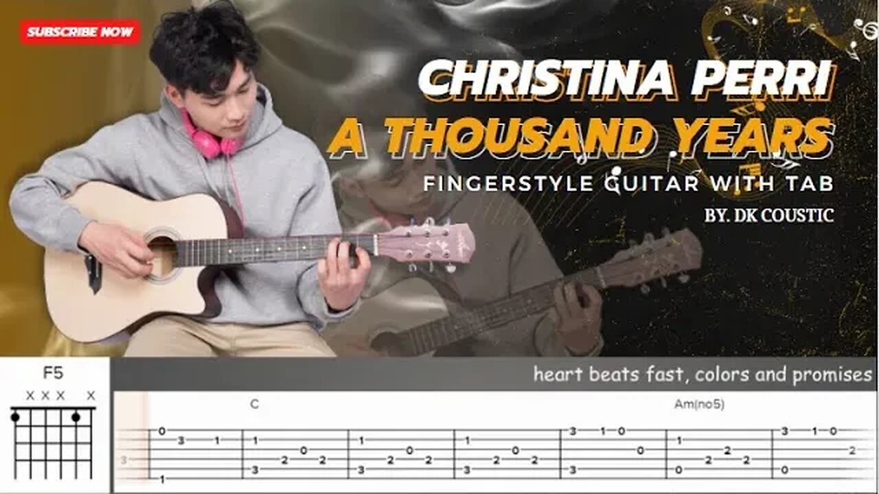 A Thousand Years - Christina Perri (Fingerstyle Guitar Cover With TAB)