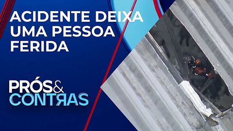 Parte do teto de um pronto-socorro desaba em Itapevi, São Paulo | PRÓS E CONTRAS