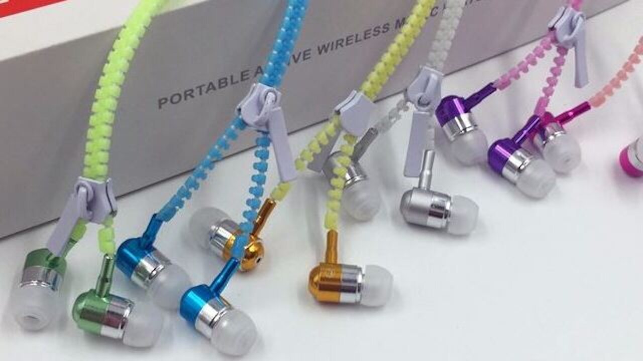 Luminous Light Zipper Earbuds