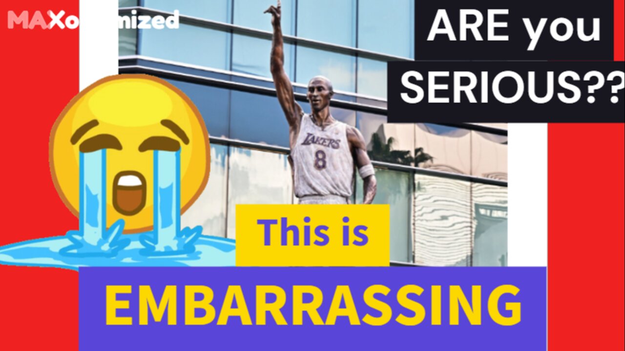 KOBE BRYANT Statue FULL of MISSPELLINGS! KOBE & LA FANS FURIOUS! @NBA @lakers #embarrassing #fail