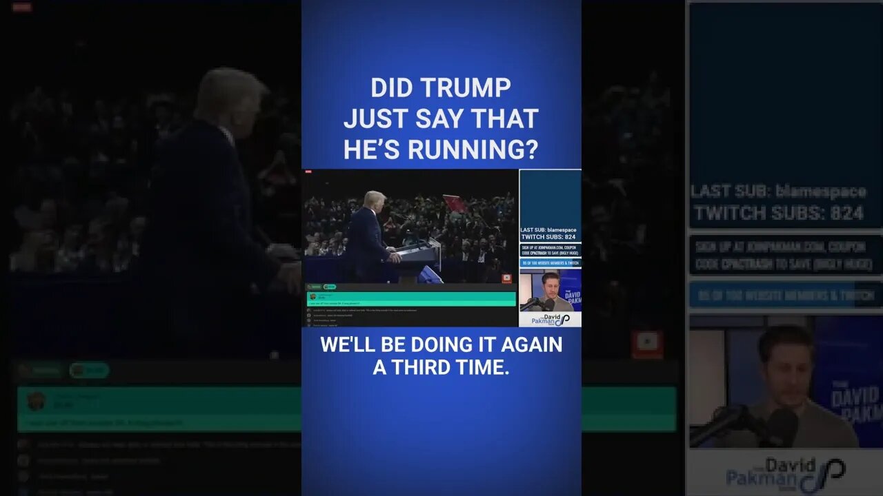 Trump (I Guess?) Says He's (Sorta?) Running in 2024 #shorts