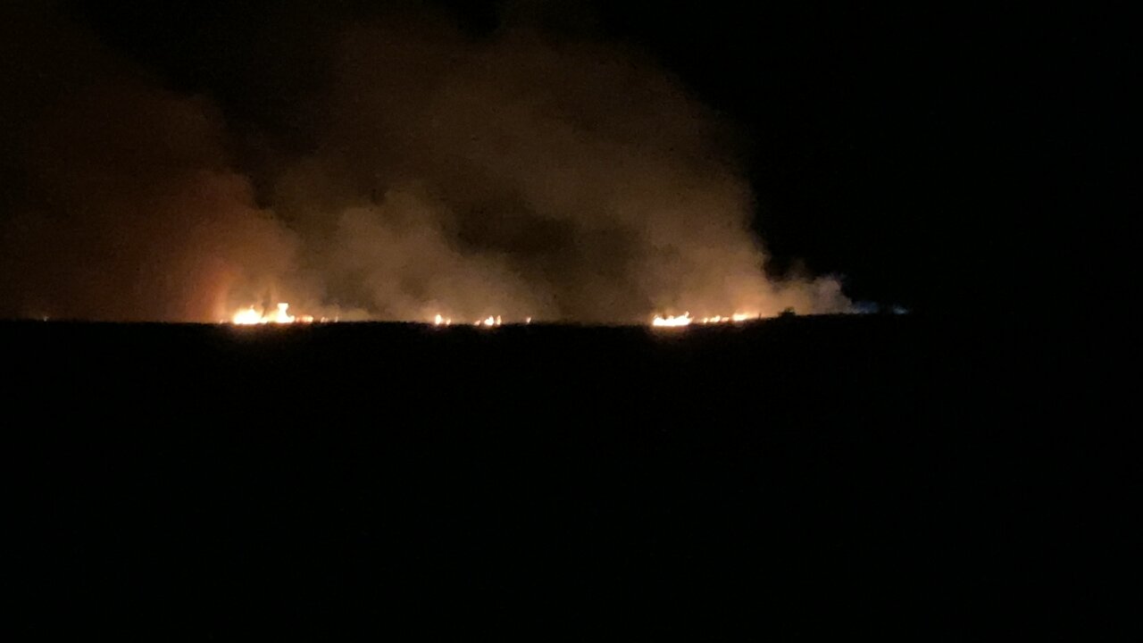 Huge Controlled Field Fire 🔥