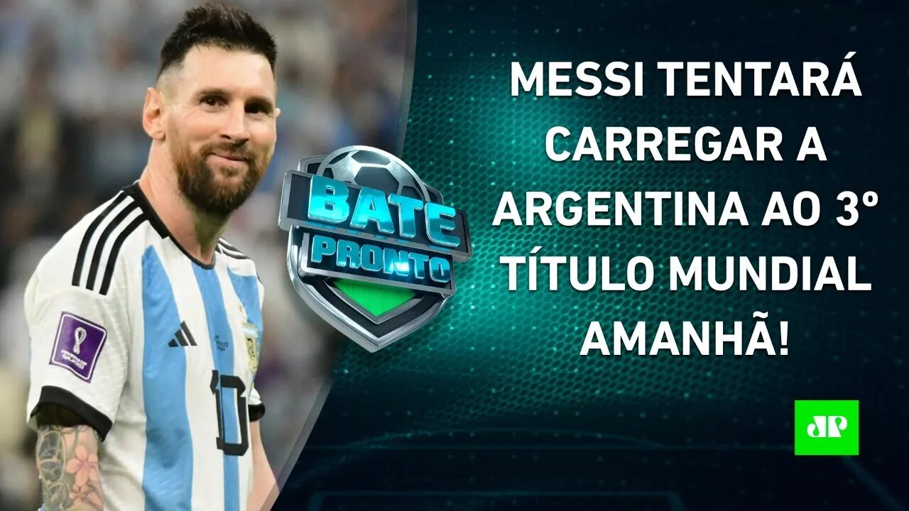 Messi "ULTRAPASSARÁ" Maradona se for CAMPEÃO DO MUNDO com a Argentina? | BATE PRONTO