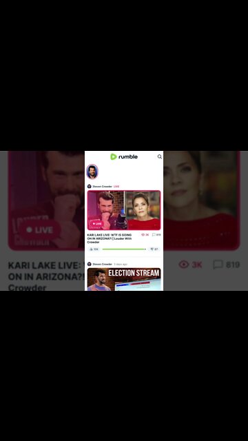 Steven Crowder STILL LIVE on Rumble 💪💯