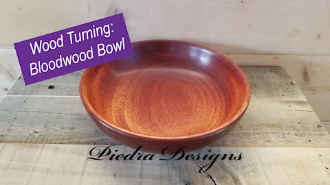 Wood Turning: Bloodwood Bowl