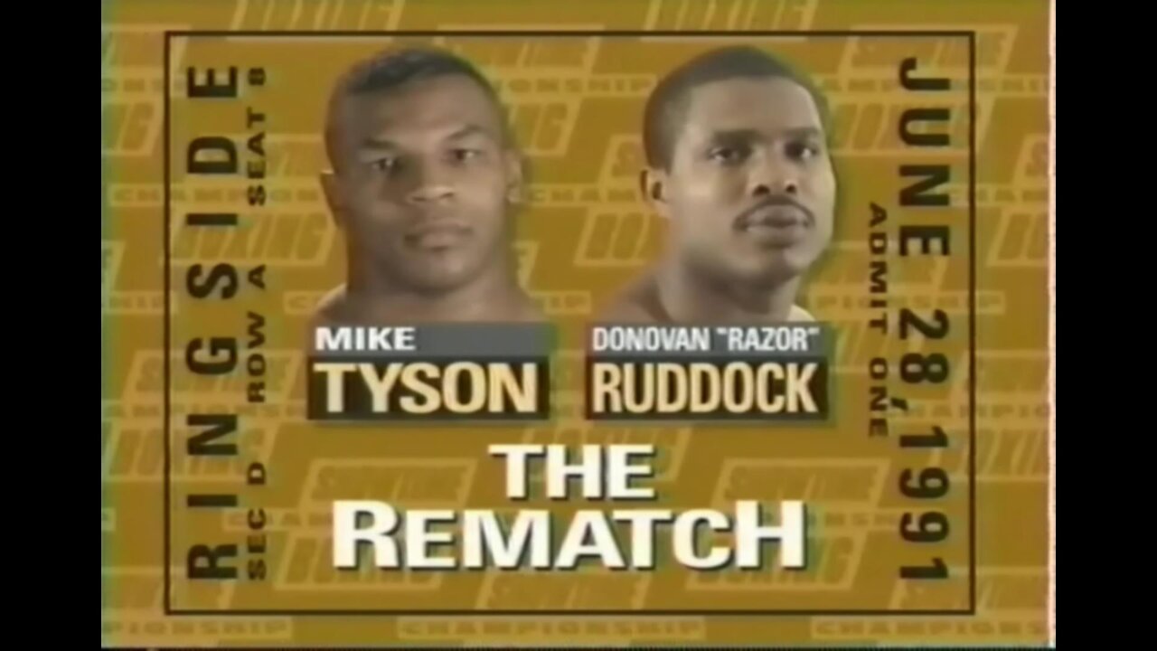 1991-06-28 Mike Tyson vs Donovan Ruddock II