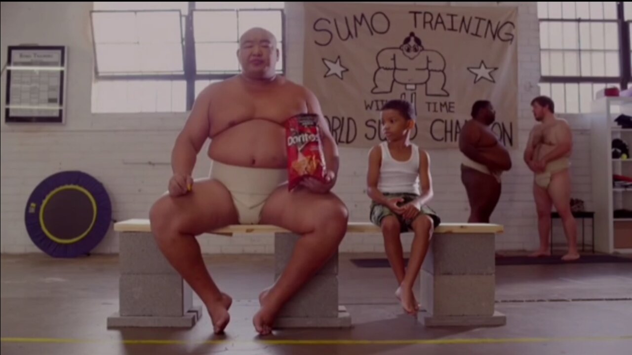 Sumo wrestling DORITOS video