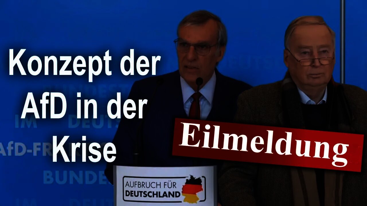 Pressekonferenz: Konzept der AfD in der Krise