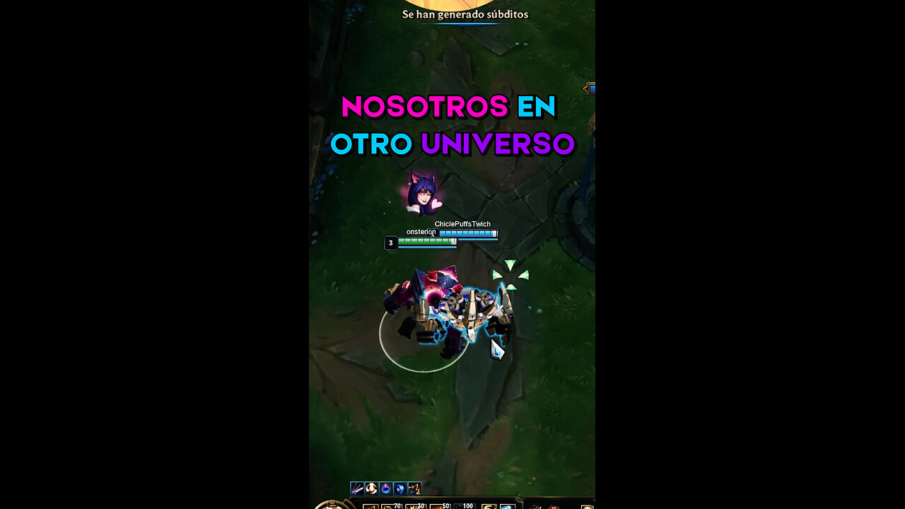 Nosotros en otro universo: #leagueoflegends #usinanotheruniverse #onsterion