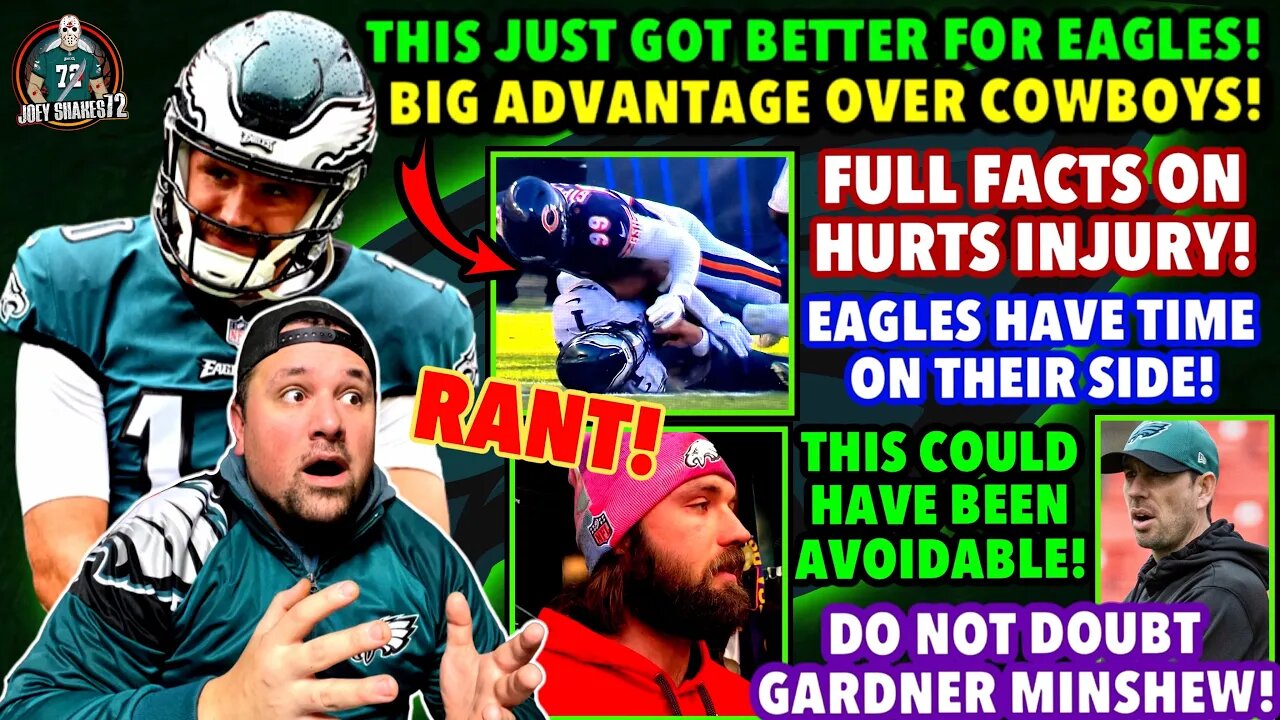 HUGE NEWS! Why Eagles Have The Advantage With Minshew Starting! The FACTS On HURTS injury! ITS GOOD!