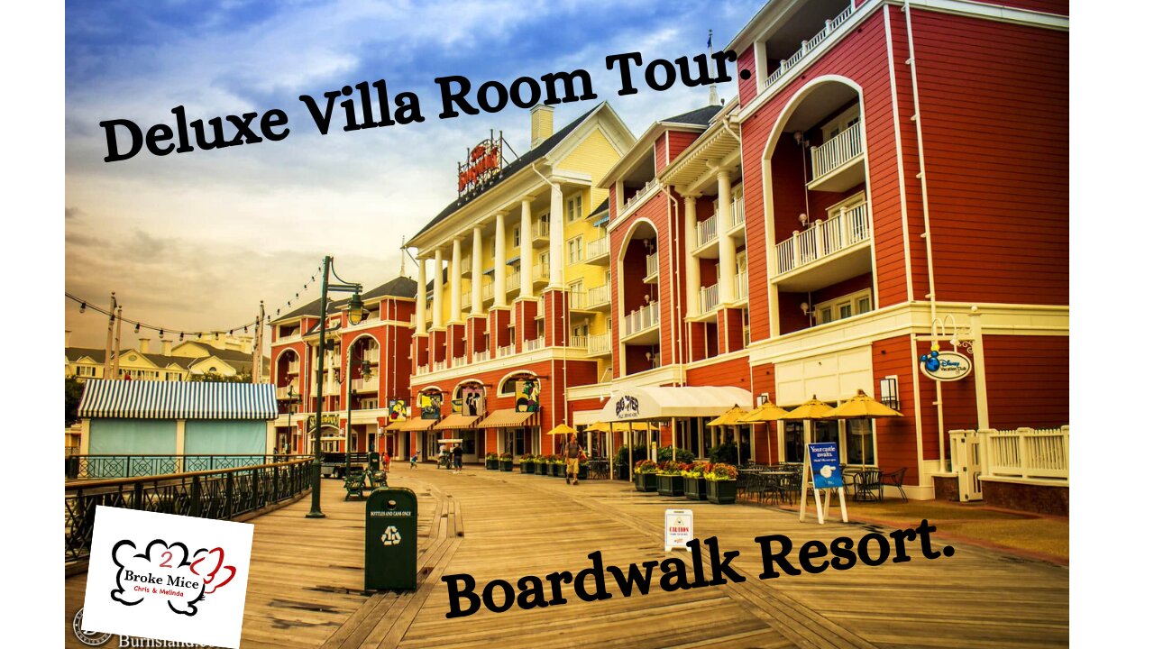 Walt Disney's Boardwalk Resort Deluxe Villa Room Tour.