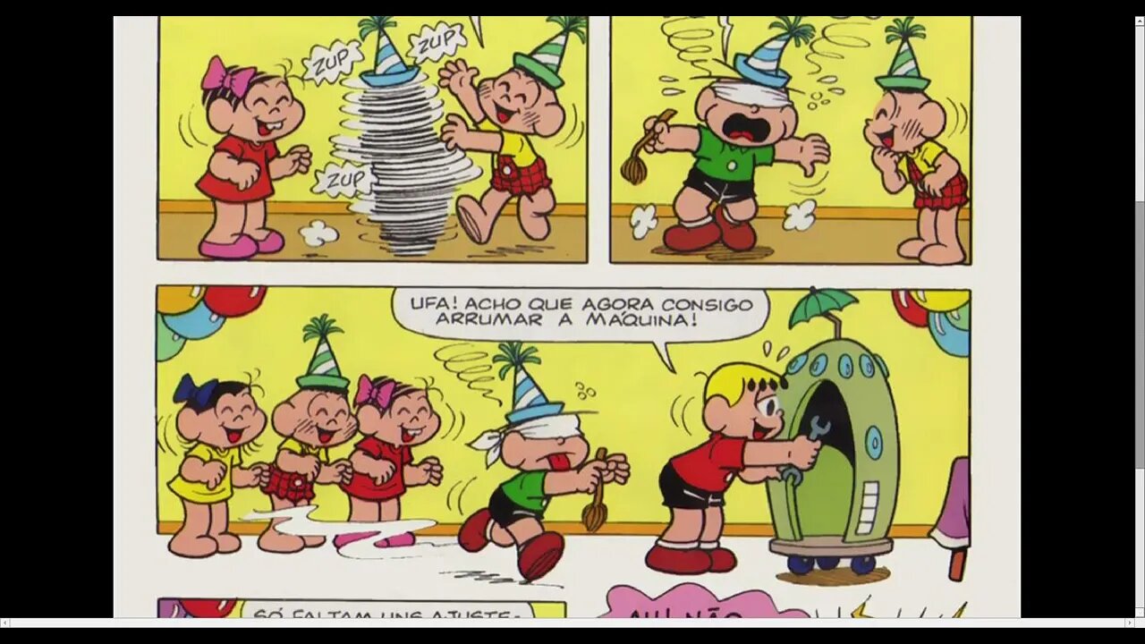 O Aniversário DO Cebolinha Pt.03 - De Volta Ao Presente [Pause o Vídeo Caso Não Consiga Ler]