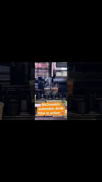 McDonald’s 🍟🍔 auto drink 🥤filler-upper in action!🤩