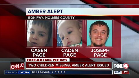 Amber Alert issued for two Florida panhandle children