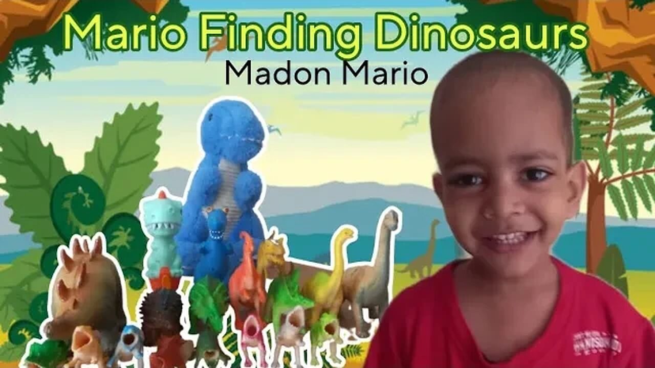 Mario finding Dinosaurs. || Our Little Mario