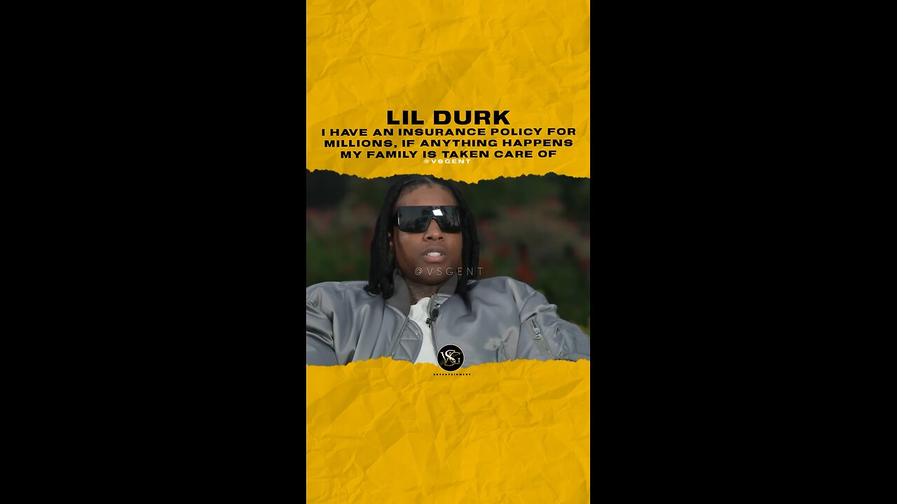 @lildurk I have an insurance policy for millions, if anything happens my family is taken care of