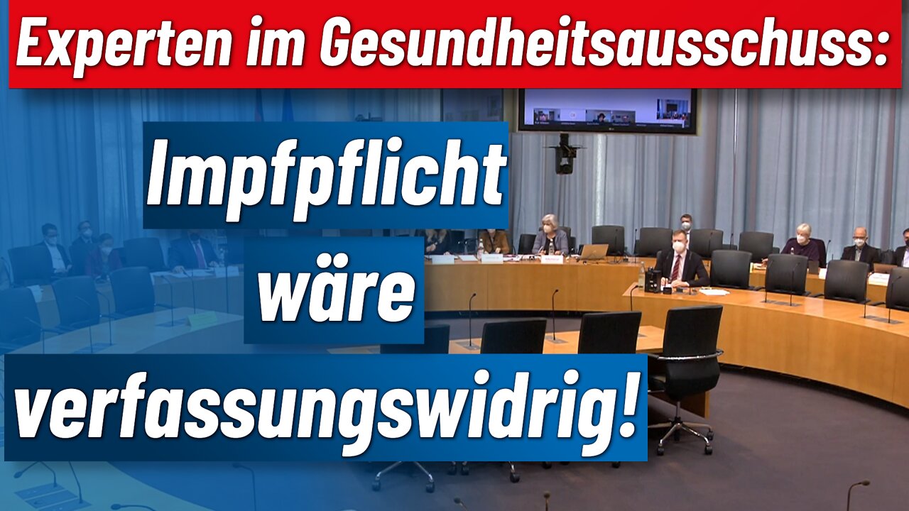 Impfpflichtdebatte im Gesundheitsausschuss