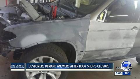 Customers demand answers after body shop's closure