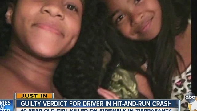 Driver guilty in Tierrasanta crash that killed 10-year-old girl