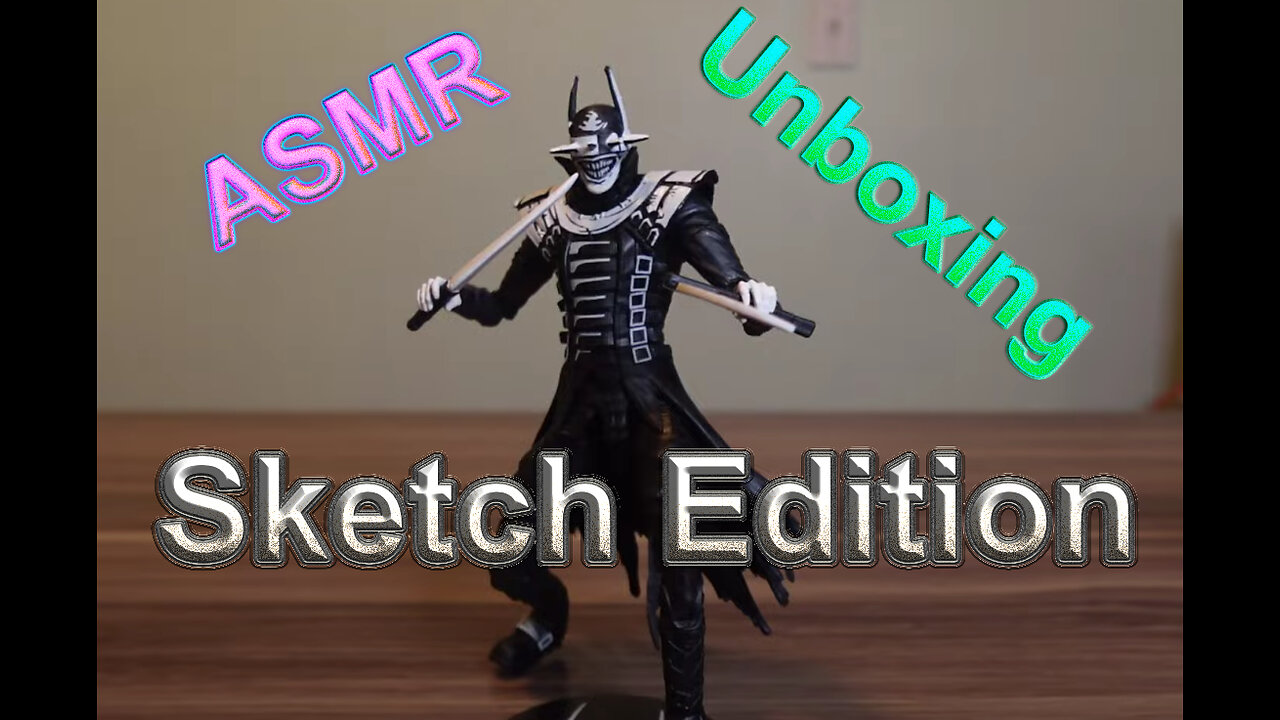 ASMR Unboxing Batman Who Laughs Sketch Edition (McFarlane Toys - Gold Label Limited Edition)