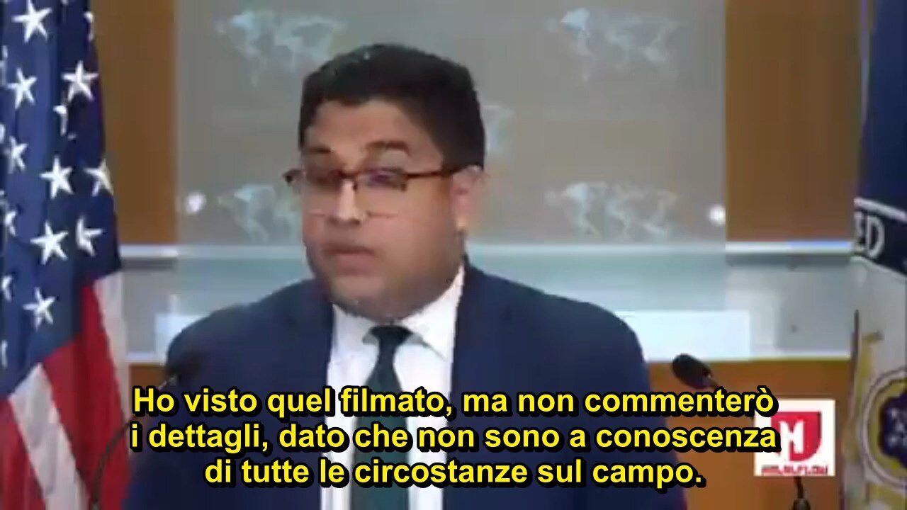 Vedant Patel, Dipartimento di Stato USA sul video dell'uomo con bandiera bianca ucciso da IDF