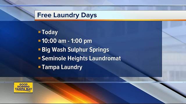 Free laundry days for Hurricane Irma victims