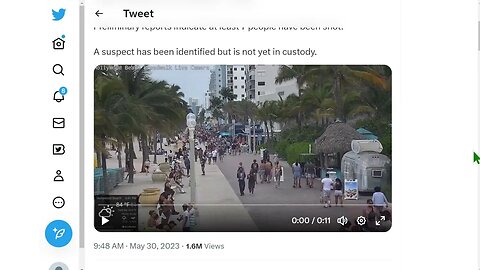 🟨 佛羅里達海灘發生槍擊事件，九人受傷