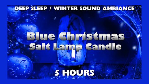 Deep Sleep Christmas Salt Lamp Candle / Low Light Night Light / Calming WInter Soundscape