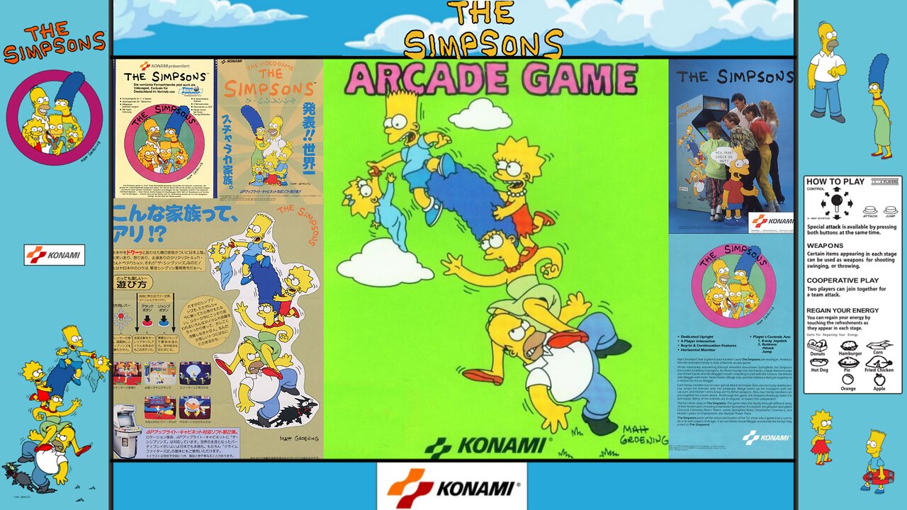 The Simpsons (Arcade) Stage 6 - Dreamland (Co-Op)