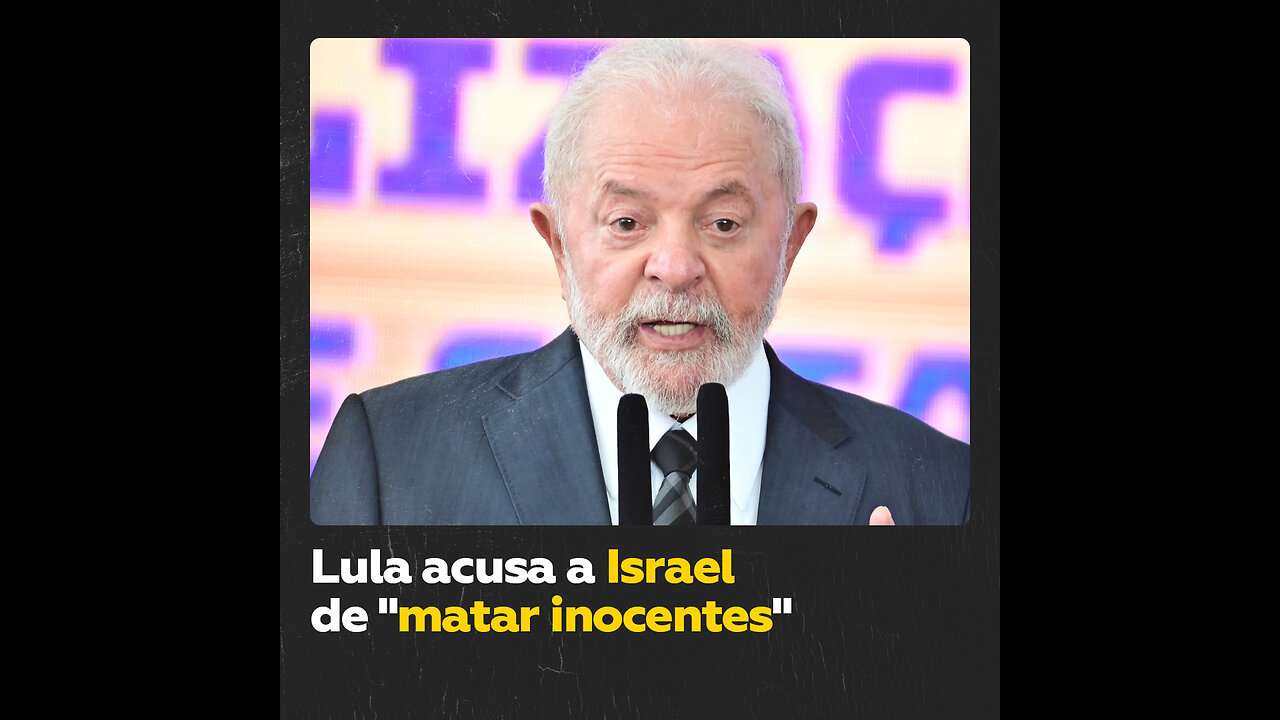 Lula acusa a Israel de “matar inocentes sin ningún criterio” en la Franja de Gaza