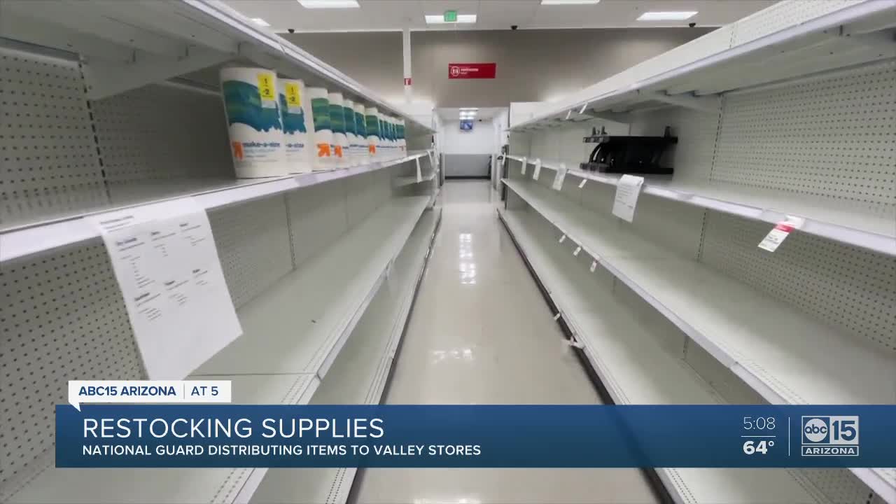 Arizona National Guard restocking stores across the Valley