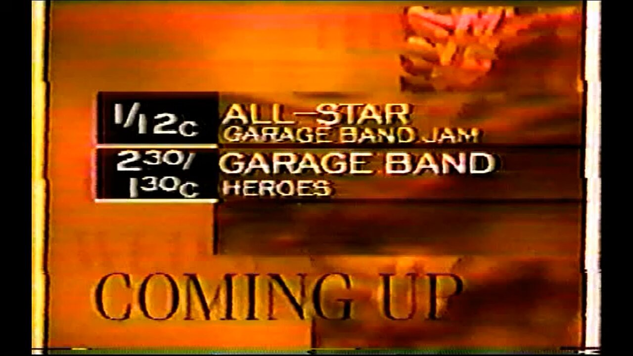 The All Star Garage Band Benefit Show from 1996